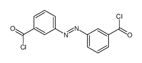 3-[(3-carbonochloridoylphenyl)diazenyl]benzoyl chloride Structure