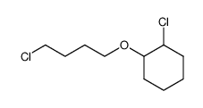 trans-1-Chlor-2-(4-chlorbutoxy)-cyclohexan Structure