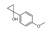 1-(4-methoxyphenyl)cyclopropan-1-ol结构式