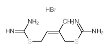 Carbamimidothioic acid,2-methyl-2-butene-1,4-diyl ester, dihydrobromide (9CI) structure