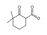 2,2-dimethyl-6-nitrocyclohexan-1-one结构式