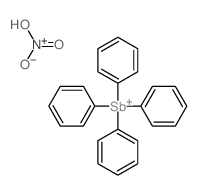 dihydroxy-oxo-azanium; tetraphenylstibanium structure