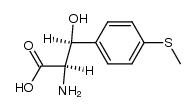 (2RS.3SR)-2-amino-3-hydroxy-3-(4-methylsulfanyl-phenyl)-propionic acid Structure