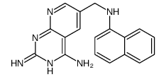 6-[(naphthalen-1-ylamino)methyl]pyrido[2,3-d]pyrimidine-2,4-diamine结构式