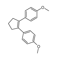 1,2-bis(4-methoxyphenyl)cyclopent-1-ene Structure