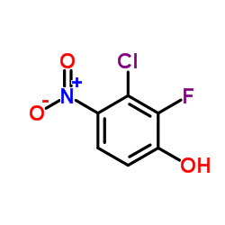 2-fluoro-3-chloro-4-nitrophenol structure