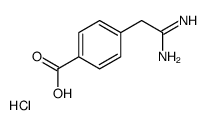 4-CARBAMIMIDOYLMETHYL-BENZOIC ACID HYDROCHLORIDE structure