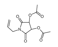 [(3R,4R)-4-acetyloxy-2,5-dioxo-1-prop-2-enylpyrrolidin-3-yl] acetate Structure