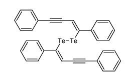 bis(1,4-diphenylbut-1-en-3-ynyl) ditelluride Structure