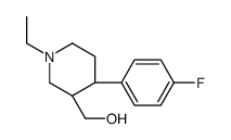 [(3R,4R)-1-ethyl-4-(4-fluorophenyl)piperidin-3-yl]methanol结构式