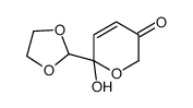 6-(1,3-dioxolan-2-yl)-6-hydroxypyran-3-one Structure