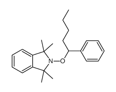 1,1,3,3-tetramethyl-2-(1-phenylpentoxy)isoindole结构式