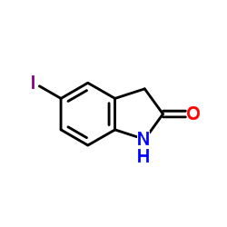 5-Iodo-1,3-dihydro-2H-indol-2-one structure