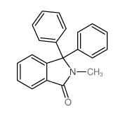 2-methyl-3,3-diphenyl-isoindol-1-one结构式