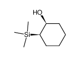 Cyclohexanol, 2-(trimethylsilyl)-, cis-结构式