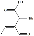 (S,Z)-2-Amino-3-formyl-3-pentenoic acid结构式