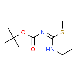 Carbamic acid, [(ethylamino)(methylthio)methylene]-, 1,1-dimethylethyl ester结构式