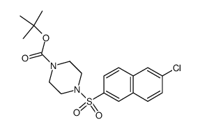 1-(tert-butoxycarbonyl)-4-(6-chloronaphthalene-2-sulfonyl)piperazine Structure