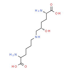 delta-hydroxylysylnorleucine Structure