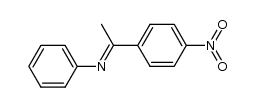 N-(1-(4-nitrophenyl)ethylidene)aniline Structure