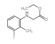 Glycine,N-(3-fluoro-o-tolyl)-, ethyl ester (8CI) Structure