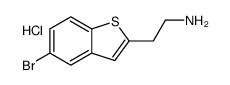 2-(5-bromo-1-benzothiophen-2-yl)ethylazanium,chloride Structure