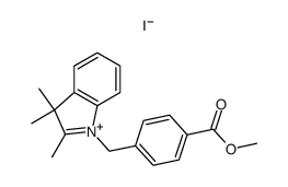 1-(4'-methoxycarbonyl)benzyl-2,3,3-trimethylindoleninium iodide结构式