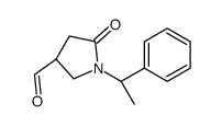 (R)-5-OXO-1-((R)-1-PHENYLETHYL)PYRROLIDINE-3-CARBALDEHYDE structure