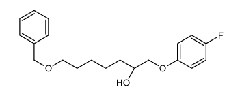 (2S)-1-(4-fluorophenoxy)-7-phenylmethoxyheptan-2-ol Structure
