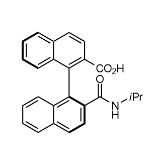 (1S)-2′-[[(1-Methylethyl)amino]carbonyl][1,1′-binaphthalene]-2-carboxylic acid Structure