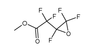 Methyl pentafluoro-3,4-epoxybutanate Structure