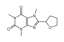 8-(tetrahydro-2'-furyl)caffeine Structure