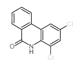6(5H)-Phenanthridinone,2,4-dichloro-结构式
