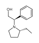 (2R)-2-[(2'R)-2'-ethyl-N-pyrrolidinyl]-2-phenyl-1-ethanol Structure