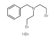 Benzenemethanamine,N,N-bis(2-bromoethyl)-, hydrobromide (1:1) structure