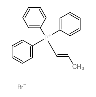 Phosphonium,triphenyl(1E)-1-propen-1-yl-, bromide (1:1) structure