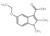 5-Ethoxy-1,2-dimethyl-1H-indole-3-carboxylic acid Structure