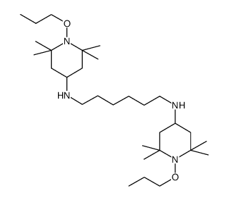 N,N'-bis[1-n-propoxy-2,2,6,6-tetramethylpiperidin-4-yl]hexane-1,6-diamine结构式