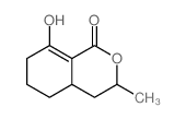 1H-2-Benzopyran-1-one,3,4,4a,5,6,7-hexahydro-8-hydroxy-3-methyl-, (3R,4aS)- Structure