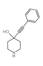 4-(phenylethynyl)piperidin-4-ol (en)4-Piperidinol, 4-(phenylethynyl)- (en)结构式