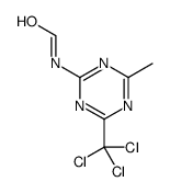 N-[4-methyl-6-(trichloromethyl)-1,3,5-triazin-2-yl]formamide结构式