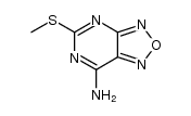 7-amino-5-(methylthio)[1,2,5]oxadiazolo[3,4-d]pyrimidine结构式