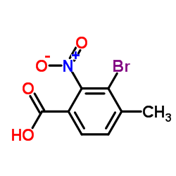 3-Bromo-4-methyl-2-nitrobenzoic acid Structure