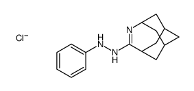 4-Azatricyclo(4.3.1.1(sup 3,8))undec-4-ene, 5-(2-phenylhydrazino)-, hydrochloride Structure