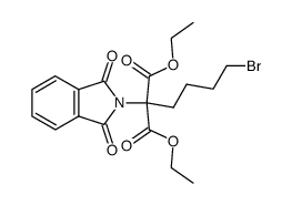 α-(4-Bromobutyl)-1,3-dioxo-2-isoindolinemalonic acid diethyl ester结构式