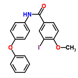 3-Iodo-4-methoxy-N-(4-phenoxyphenyl)benzamide Structure