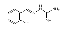 2-[(2-fluorophenyl)methylideneamino]guanidine structure