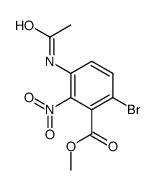 methyl 3-acetamido-6-bromo-2-nitrobenzoate结构式
