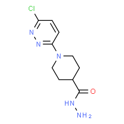 1-(6-Chloro-3-pyridazinyl)-4-piperidinecarbohydrazide structure