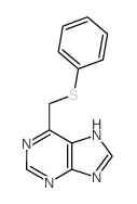 9H-Purine,6-[(phenylthio)methyl]- Structure